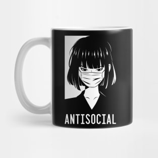 Antisocial Anxious Awkward Girl Introvert Life Mug